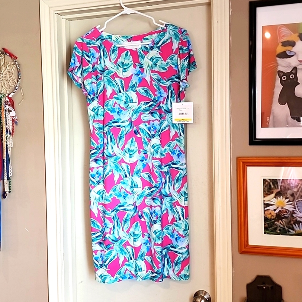 Pappagallo Floral tropical dress NWT